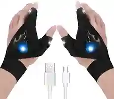 دستکش-قابل-شارژ-همراه-چراغ-led-برند-paultellie