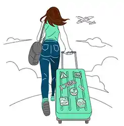 کادو یادگاری برای مهاجرت دوست صمیمی